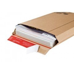 20 Enveloppe cartonnée N°1 (150x250) pochette d'expédition carton ondulé  - 2