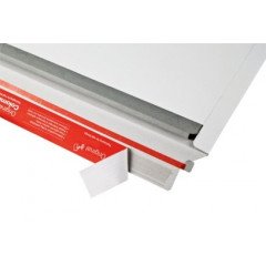 Pochette enveloppe carton (X20) blanche BL1 227x160mm ouverture latérale  - 1