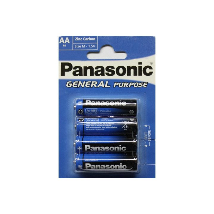 48 piles (12 blisters) Panasonic R06 AA (LR06)