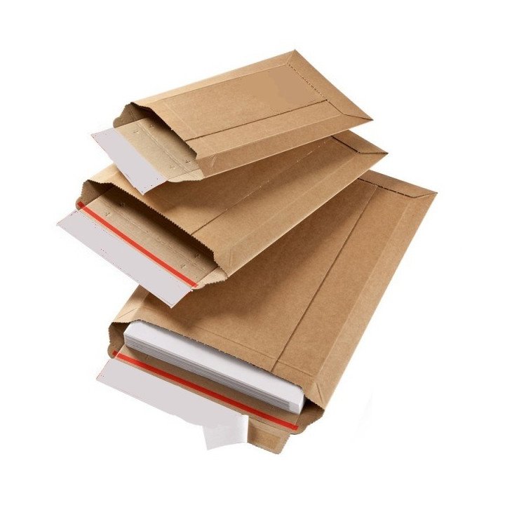 100 Enveloppes cartons ondulés WBX1 (176x270mm)  - 1