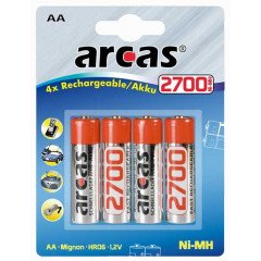 DESTOCK ARCAS 4 piles rechargeables AA 2700 mAh 