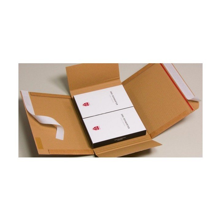 100 étuis postaux carton 250x190x(0-60mm) VARIA X-PACK 2