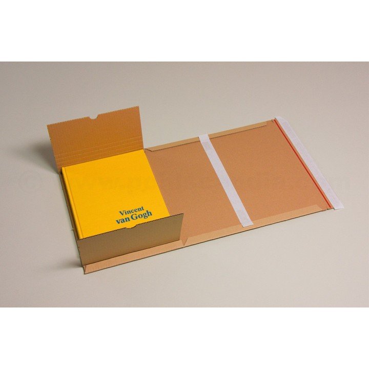 100 étuis livres postaux carton 250x190x(0-60mm) A5+ 