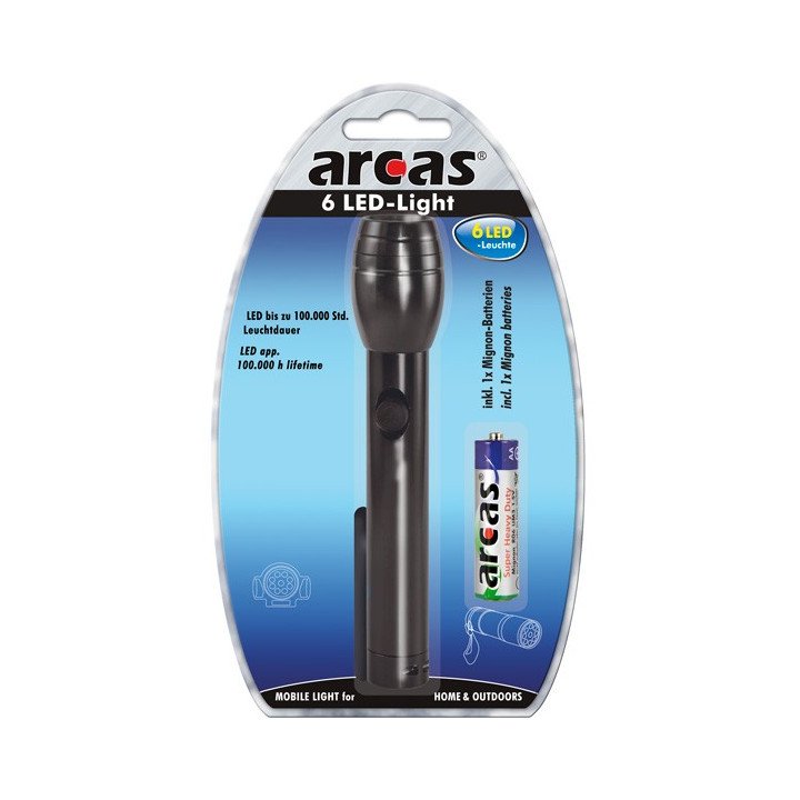 Arcas Torche ARC-6 LED avec 1 pile AA (08-2015)