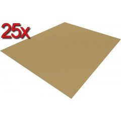 25x feuilles papier kraft brun vergé 70 cm x 100 cm