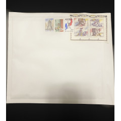 100 enveloppes bulles N°5 blanches pré timbrées lettre verte 100g (2.58€  tarif 2024)