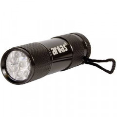 Deststockage Arcas Lampe de poche 9 LED avec 3 x piles AAA