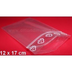 1000 sachets plastiques Zip 120x170 mm DIFFORT DIFFUSION - 1