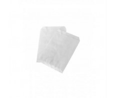 Pochette sachet kraft lisse blanc frictionné papier cristal